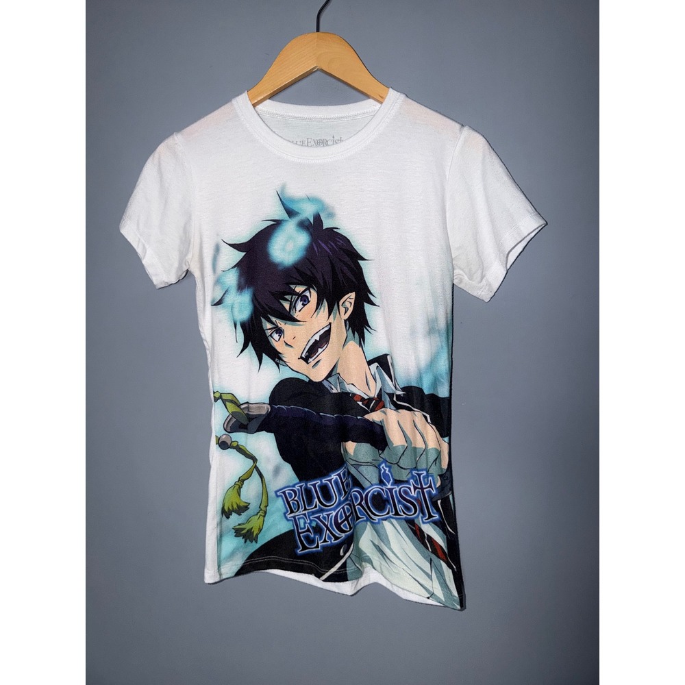 Blue Exorcist Rin Okumura Graphic T-Shirt White Small Aniplex Anime Tee